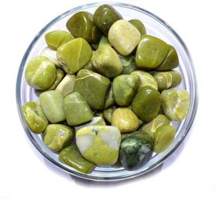 Healings4u Vesuvianite (Idocrase) 4 pieces Natural Chakra Balancing Crystal Healing Stone Polished Asymmetrical Crystal Pebbles