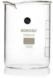BOROSIL 1000 ml Low Form Beaker