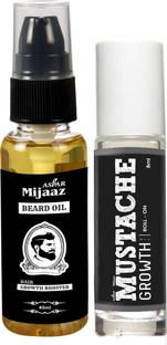 Aspar Mijaaz Pure Natural Paraben Free Beard Oil For Hair Growth and Mustache Growth Roll-on Hair Oil For Boys & Men Hair Oil