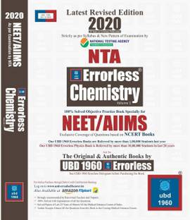 UBD 1960 Errorless Chemistry For NEET/AIIMS Latest 2020 Edition As Per Examination By NTA ( Set Of 2 Volume)