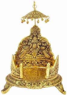 HOUZZPLUS Handicraft Laddu Gopal Singhasan / Chair Metal Home Temple