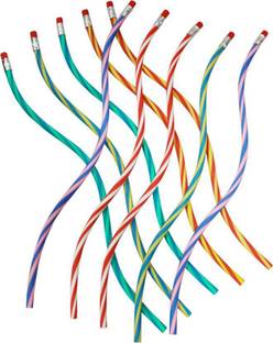 toy town Flexible Pencil set of 10 Pencil (Set of 10, Multicolor) Pencil