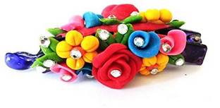 Unique Indian Crafts Hand made Banana Clip With Flower (SKU-UIC-BANANACLIP-125) Banana Clip