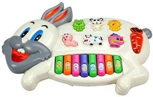 Trade Globe Rabbit Musical Piano With 3 Modes Animal Sounds