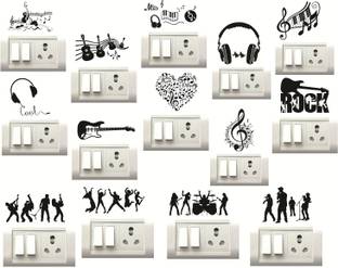 STICKER STUDIO 25 cm MUSIC INSTRUMENTS Reusable Sticker