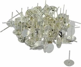 navjai Ear Ring Back push Stoppers Bullet Clutch Portable Flat pad Stopper 50pc