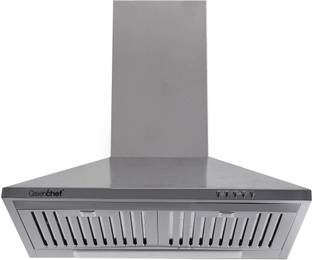 Greenchef Akeno 60cm Wall Mounted SIlver 880 CMH Chimney