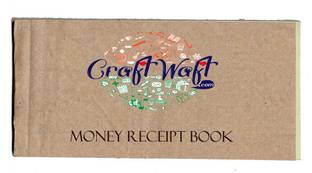 CRAFTWAFT MONEY RECEIPT BOOK 25 PAGES Regular Memo Pad UNRULLED 25 Pages