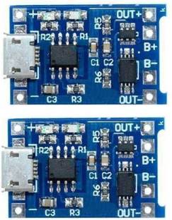 Technical hut 2 Pieces TP4056 1A Li-ion lithium Battery Micro Controller Board Electronic Hobby Kit