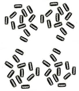 Alizz 48pcs tic tac snap clips for hair extensions amd wigs Tic Tac Clip