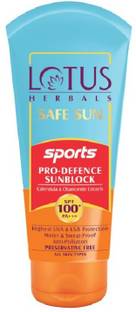 LOTUS Sunscreen - SPF 100 PA+++ Herbals Safe Sun Sports Pro-Defence SUNBLOCK