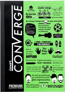 LUXOR Exercise Notebook-Green A4 Notebook Ruled 180 Pages