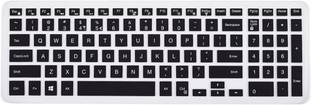 Saco Chiclet Keyboard Skin for Dell Inspiron 3552 15.6-inch Notebook Intel Celeron N3050/4GB/500GB/DOS (Black) Keyboard Skin