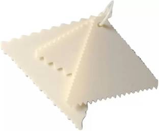 3A Featuretail Cake Scraper Triangle Shape Smoother Cake Decorating Tools Baking Comb