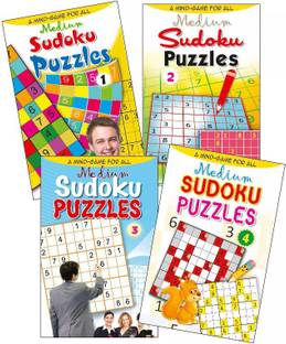 Set Of 4 Sudoku Puzzles Books Medium