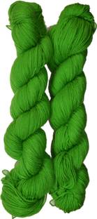 WOAFASHIONS Lovable Acrylic Hand Knitting Yarn (Emerald Green) (Hanks-170gms)