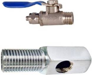 IPURE RO Brass Steel Inlet Set Water Filter Valve Set 1/4" Size Gate Valves