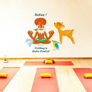 Flipkart SmartBuy 82 cm Wall Decals ' Relax - Nothinng under Control Quotes ' Wall Stickers Self Adhesive Sticker