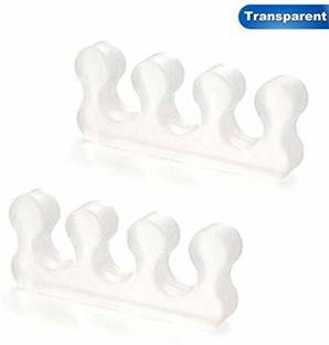 AlexVyan 1 Pair White Universal Size Silicone Gel Foot Fingers Toe Separator