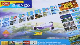DOLLY PLASTIC Business International for Kids Money & Assets Board Game