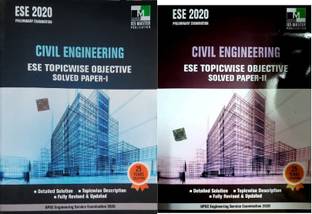 ESE 2020 Preliminary Examination - Civil Engineering - ESE Topicwise ObjectiveSolved Paper- 1 & 2 ( Combo of 2 Books)