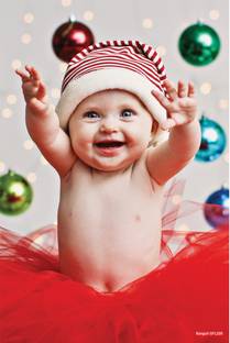 god & god's 45.72 cm Little Girl Cute Baby Sparkle 1809 Self Adhesive Sticker