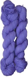 WOAFASHIONS Lovable Acrylic Hand Knitting Yarn (Lavender Purple)(Hanks-170gms)