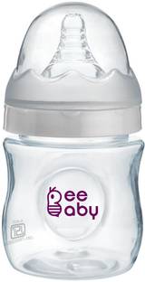 Beebaby Ease Wide Neck Baby Feeding Bottle. 100 % BPA Free. (White) ( 150 ML / 5 Oz.) - 150 ml