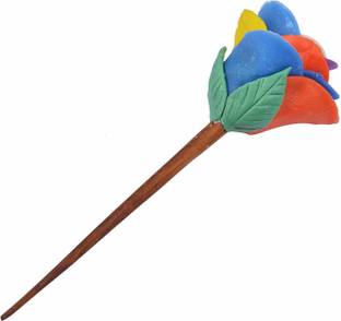Unique Indian Crafts Hand made wooden Juda stick Bun Stick