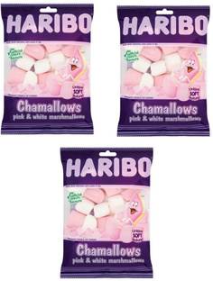 Haribo Chamallows Pink And White Pack Of 3 Regular Marshmallow