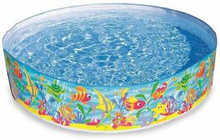 Nightstar Round Rubber Plastic Medium Size Swimming Pool for Kids