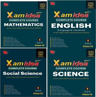 Exam Idea Class 9 Sst Science Maths English Set Of 4 Books