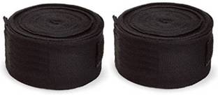 DreamPalace India Best Quality Stretchable (113 inches) Black Black Boxing Hand Wrap