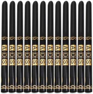 ads Waterproof Eyeliner Black Packof 12pcs 2.5 g (Black) 2.5 g