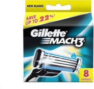 Gillette Mach 3 Manual Shaving Razor Blades - 8s Pack (Cartridge)