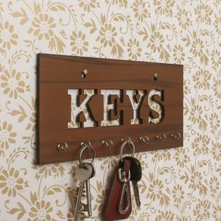 eCraftIndia Keys Theme Wood Key Holder