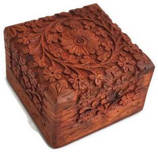 UniqueKrafts Handmade Wooden Jewellery Box for Women Jewel Organizer Makeup and Jewellery Vanity Box