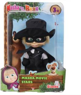 SIMBA Masha Movie Stars in Zorro outfit, 12 cm