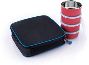 एनालॉग किचनवेयर 4 Container 300 ML with 1 bag Lunch Box 4 कंटेनर लंच बॉक्स