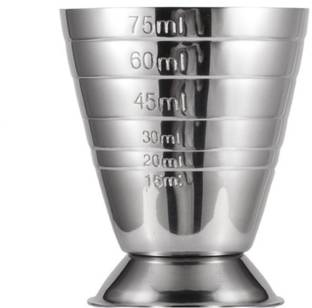 JERN Metal Measure Cup Tool Shot Ounce Jigger Bar Mixed Cocktail Beaker 75ml Measuring Cup