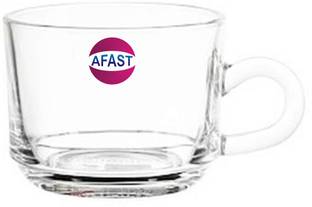 AFAST Pack of 1 Glass Transparent Glass Tea & Coffee Cup