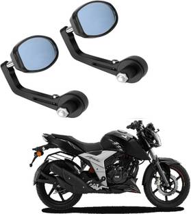 BRPEARl Manual Rear View Mirror, Dual Mirror, Driver Side For TVS Appache RTR 160