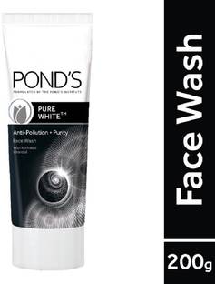 POND's Pure White Anti Pollution With Activated Charcoal Facewash, 200g Face Wash