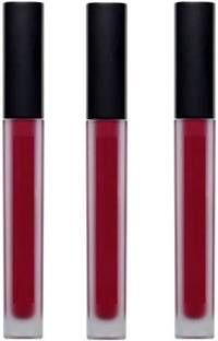 LARA KOSSLER Long Lasting Matte Look Lipsticks Set of 3 (Red)
