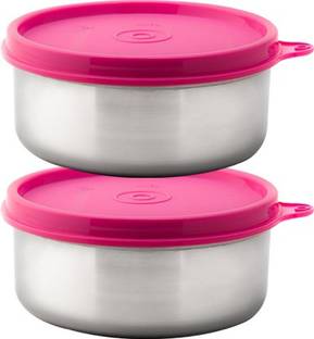 Signoraware Executive Medium Steel 2 Containers Lunch Box