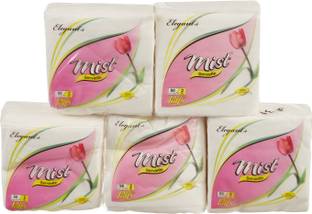 Mist 2 Ply Ultra soft Tissue Paper | Soft and Absorbent Hand Napkins For Kitchen White Paper Napkins