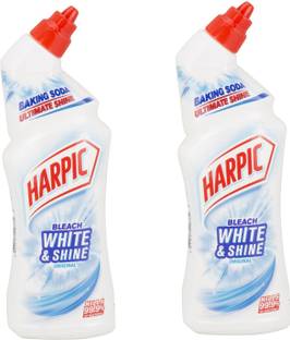 Harpic White And Shine Bleach Original 750ml Pack Of 2 Regular Liquid Toilet Cleaner
