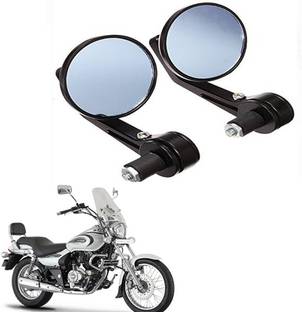 BRPEARl Manual Rear View Mirror, Dual Mirror, Driver Side For Bajaj Avenger 220 DTS-i