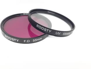 BOOSTY 55mm uv fiter and FLD filter (pack of 2) UV Filter