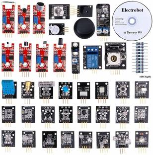 Electrobot DIY 46 in 1 Sensor Kit For Arduino & Resbperry Pi with Code & PDF Micro Controller Board Electronic Hobby Kit